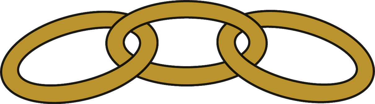 De tre kaedeled farve fritskrabet